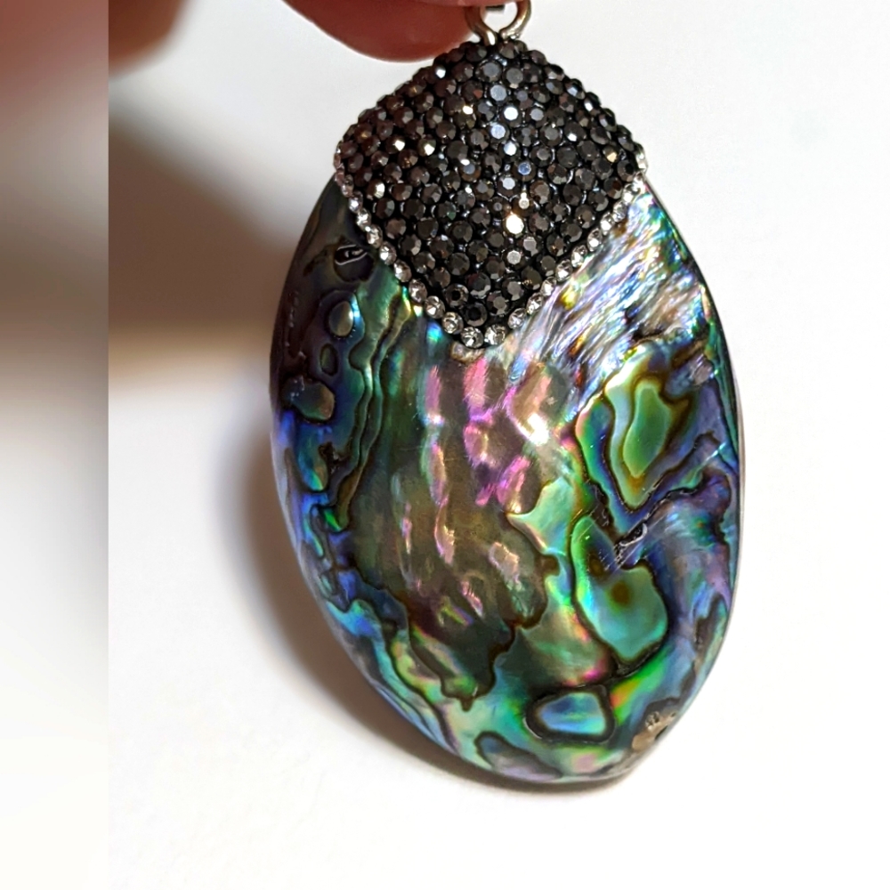 Large abalone pendant